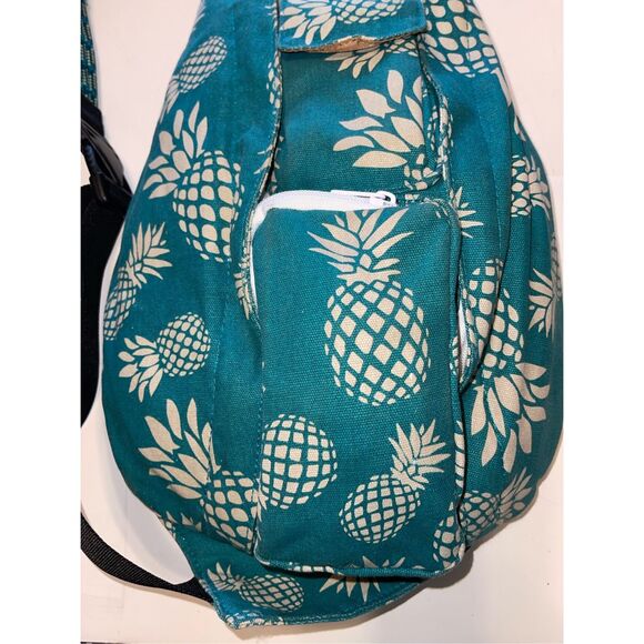 KAVU Rope Sling Bag Pineapple Print Crossbody Tropical Adjustable Cotton Outdoor - Picture 3 of 7